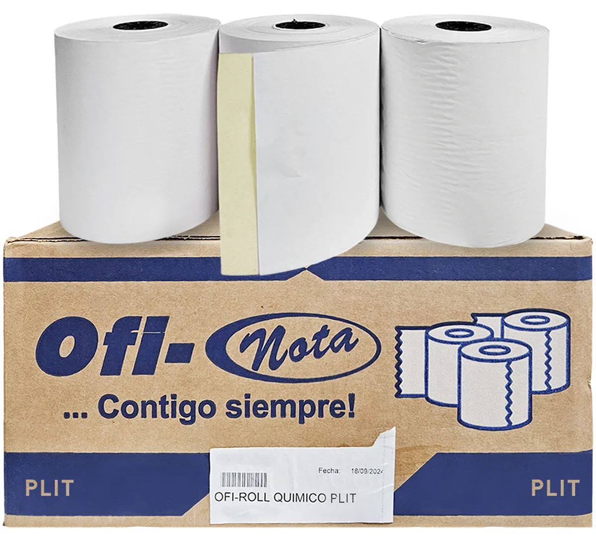 Rollo de Papel 3" de 2 Partes - Ofinota #40181600