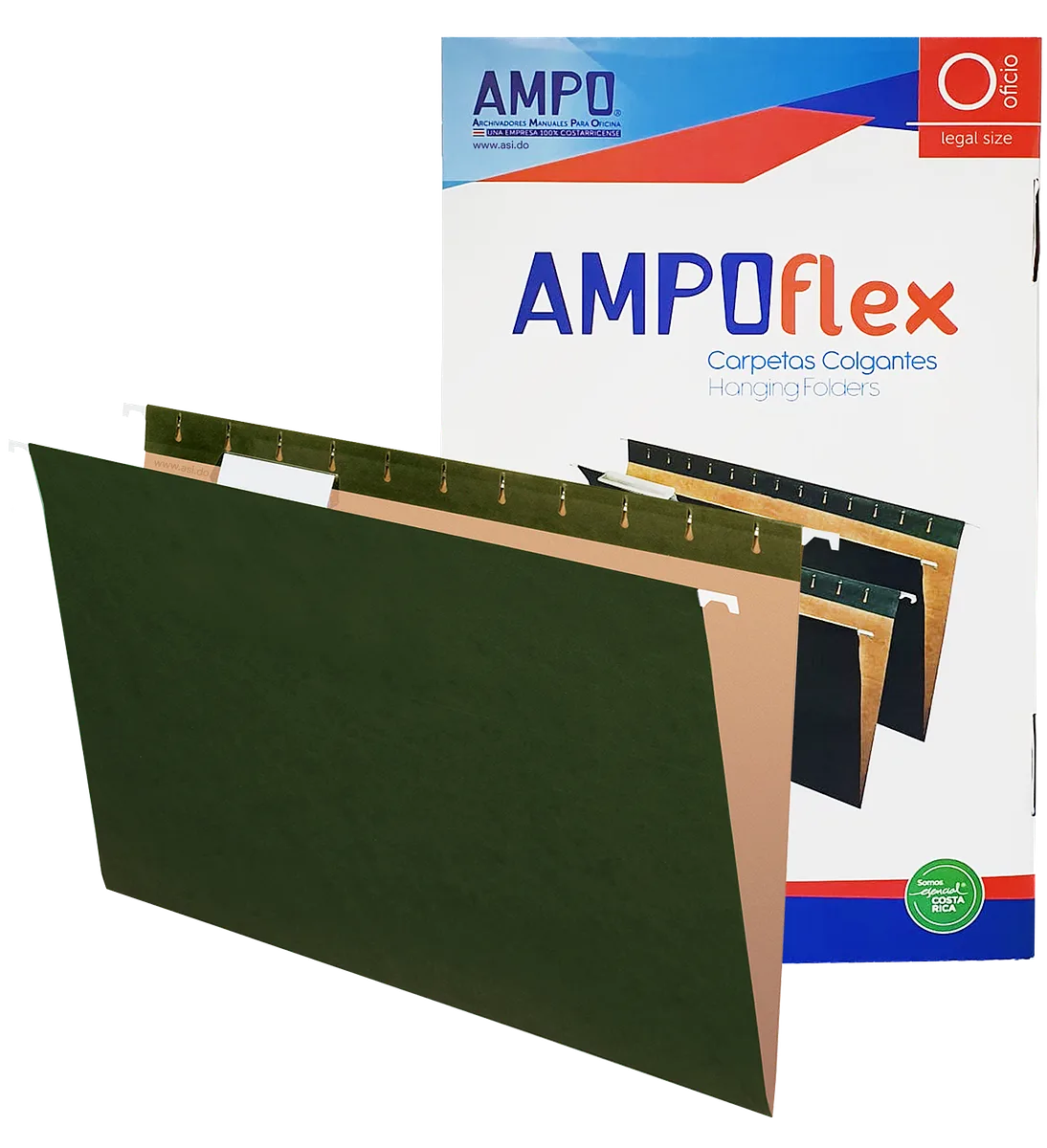 Fólderes Colgantes Pendaflex Legal 8.5" x 13", 25 pcs, Verde - Ampoflex
