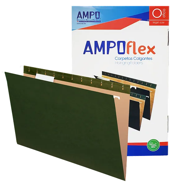 Fólderes Colgantes Pendaflex Legal 8.5" x 13", 25 pcs, Verde - Ampoflex