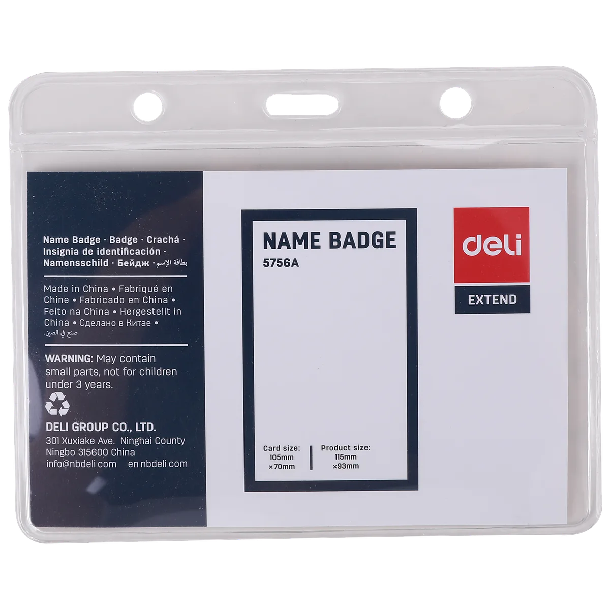 Porta Carnet Horizontal 4"x 3", 10 pcs