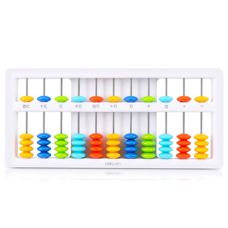 Ábaco Infantil de 11 Columnas y 5 Dígitos de Colores