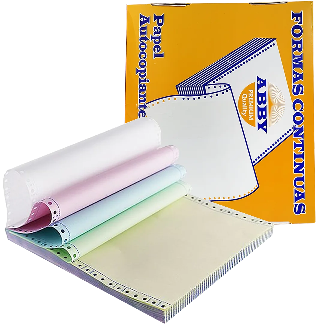Papel Continuo ABBY 9.5" x 11" - 4 Partes NCR