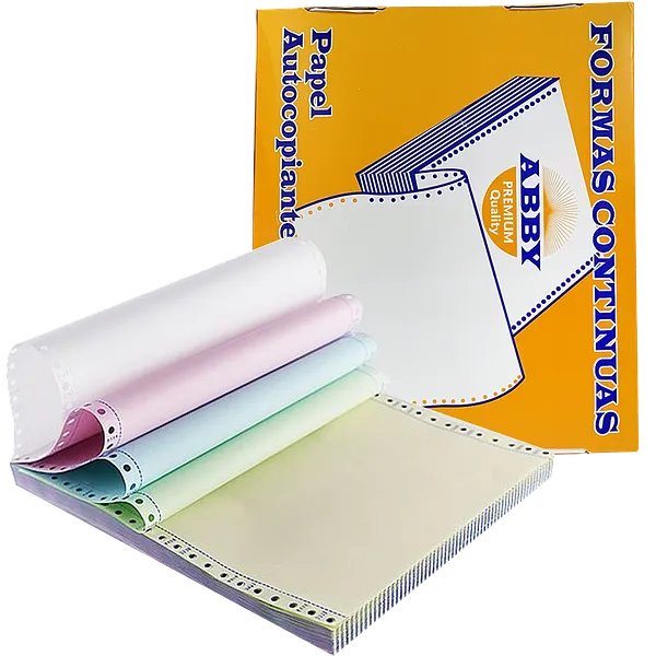 Papel Continuo ABBY 9.5" x 11" - 4 Partes NCR