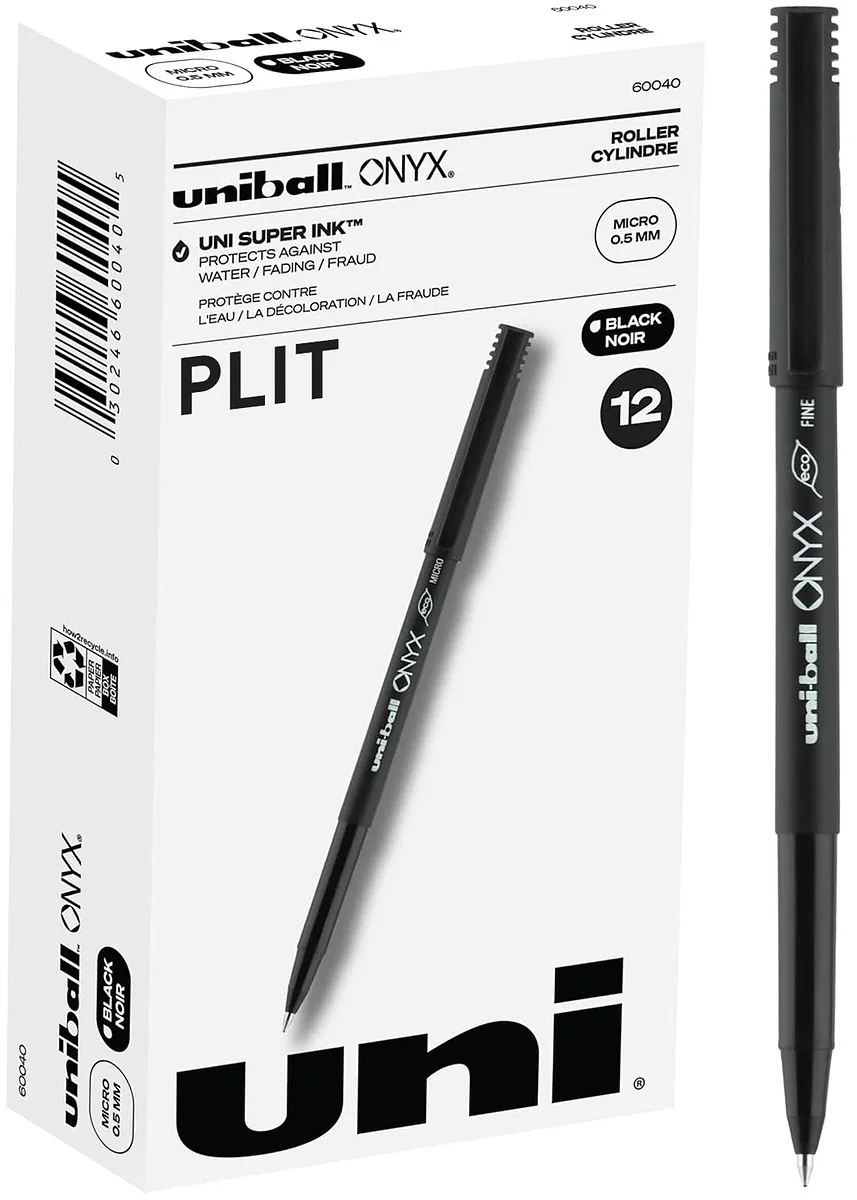Felpa Micro 0.5 mm Uniball Onyx 60040, Negra