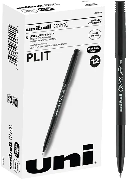 Felpa Micro 0.5 mm Uniball Onyx 60040, Negra