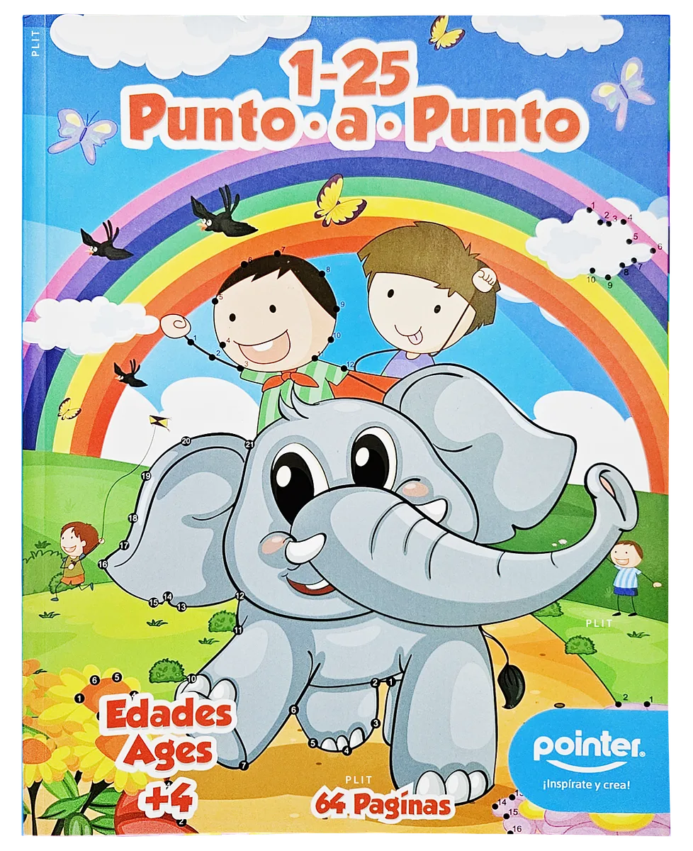 Libro para Colorear Punto a Punto, 64 Páginas - Pointer DB-P64