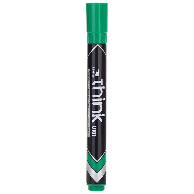 Marcador Permanente Deli, Verde Think 1,5