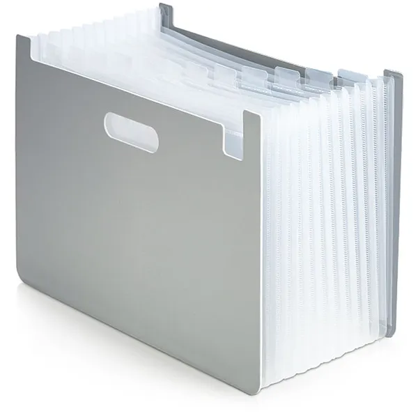 Archivo Acordeón tipo Caja A4, 13 Divisiones, Gris