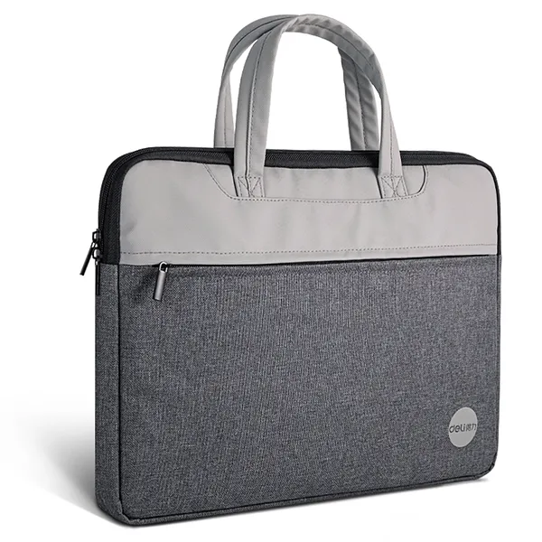 Bulto Estilo Maletín Ejecutivo para Laptop con Correa y Asa, Gris