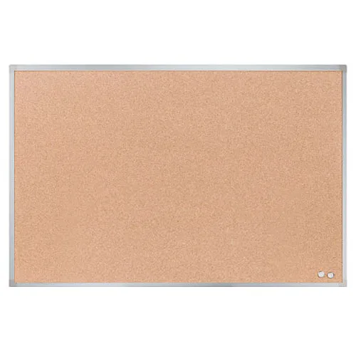 Pizarra de Corcho 24" x 36" con Bordes de Aluminio