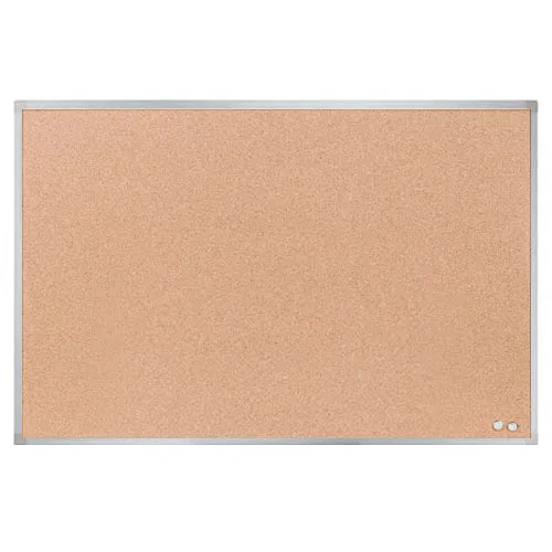 Pizarra de Corcho 24" x 36" con Bordes de Aluminio