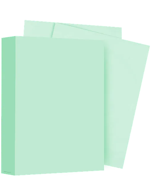 Resma de Papel Verde Pastel 8.5" x 11", 500 Hojas