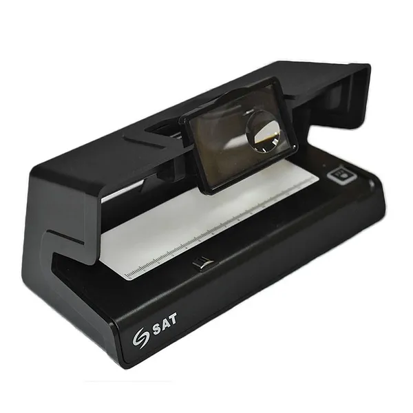 Lampara Detectora de Billetes Portable SAT DBL21 con UV, Magnético y Marca de Agua