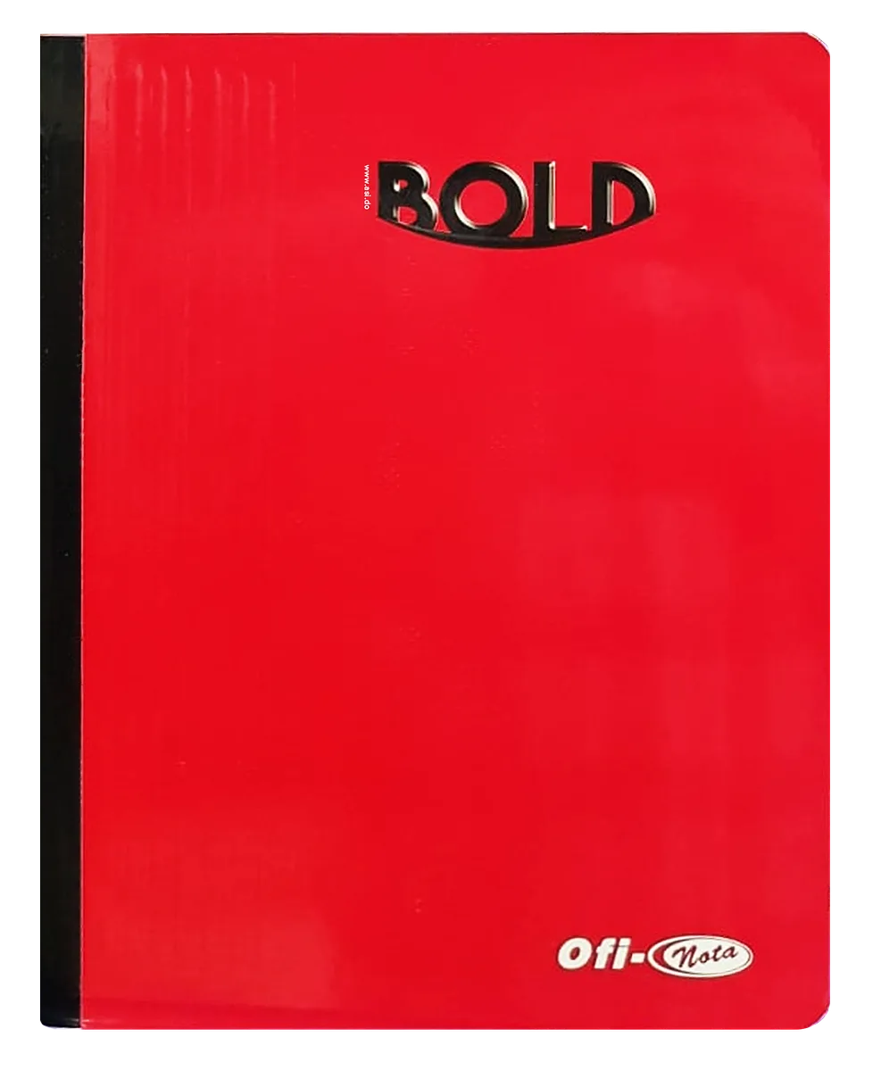 Cuaderno Cosido Ofi-Nota Bold Rojo, 200 Paginas