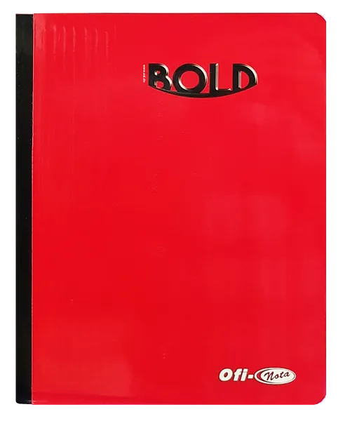 Cuaderno Cosido Ofi-Nota Bold Rojo, 200 Paginas