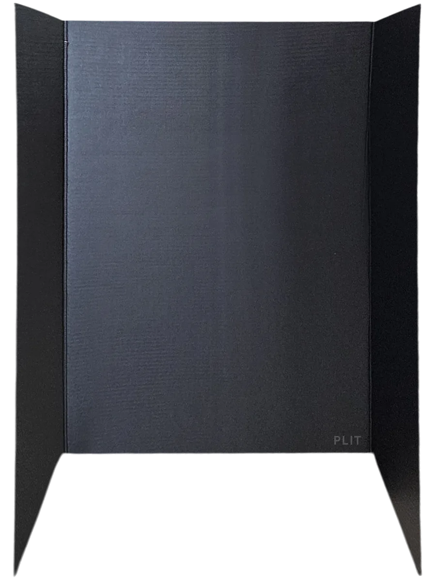 Tablero Plegable Tri-Fold 48" x 36" para Presentaciones, Negro