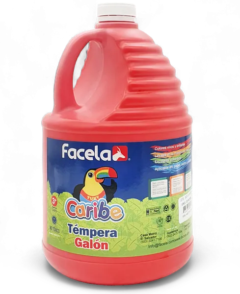 Galón de Pintura Témpera Lavable, Rojo