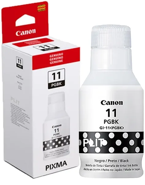 ORIGINAL: Botella de Tinta Canon GI-11 Negro, 170 ml para Impresoras MegaTank G2160, G2170, G3160