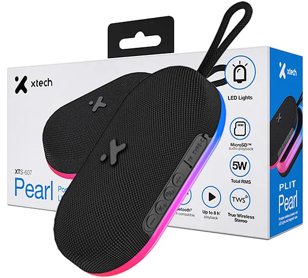 Bocina Parlante Inalámbrico Bluetooth 5.4 Xtech Pearl XTS-607