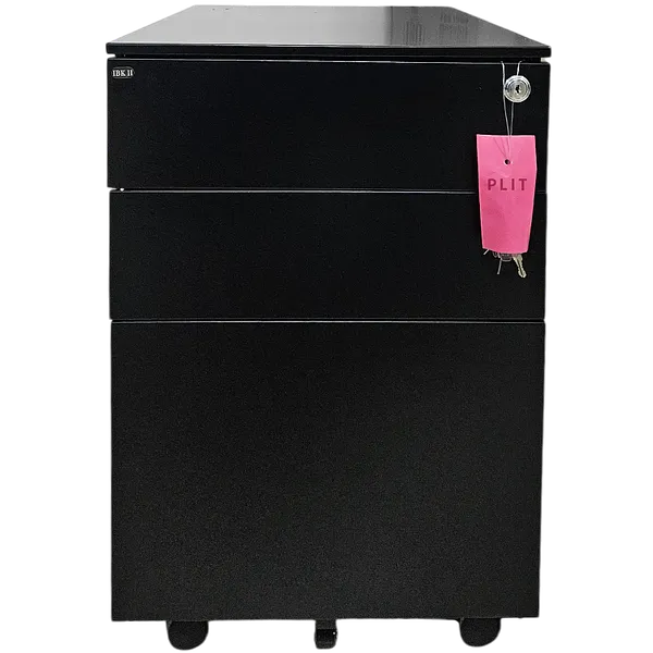 Archivo Modular de Metal IBK II de 3 Gavetas, Negro