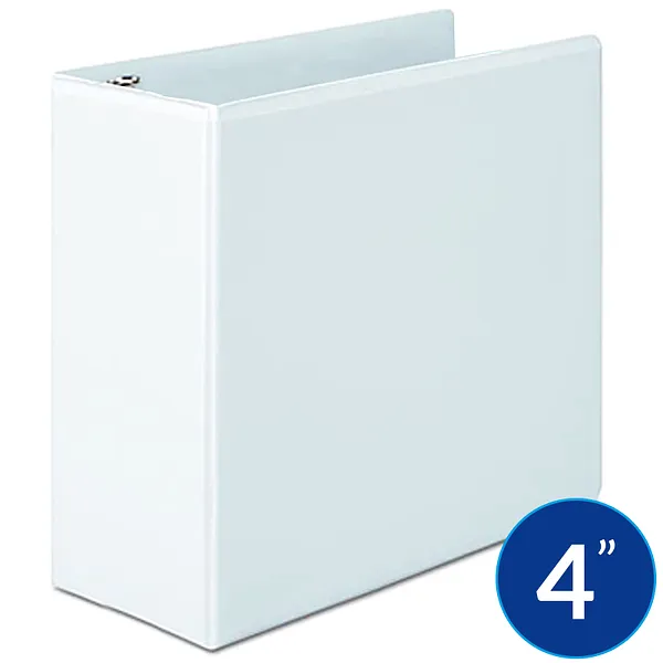 Carpeta de 4" Pulgadas con Cover, Blanco