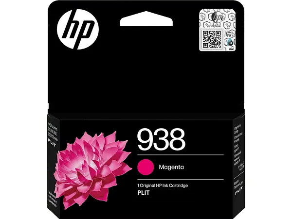 Original: Cartucho HP 938 (4S6X6PL), Magenta para Impresora Officejet Wide Format MFP 9730