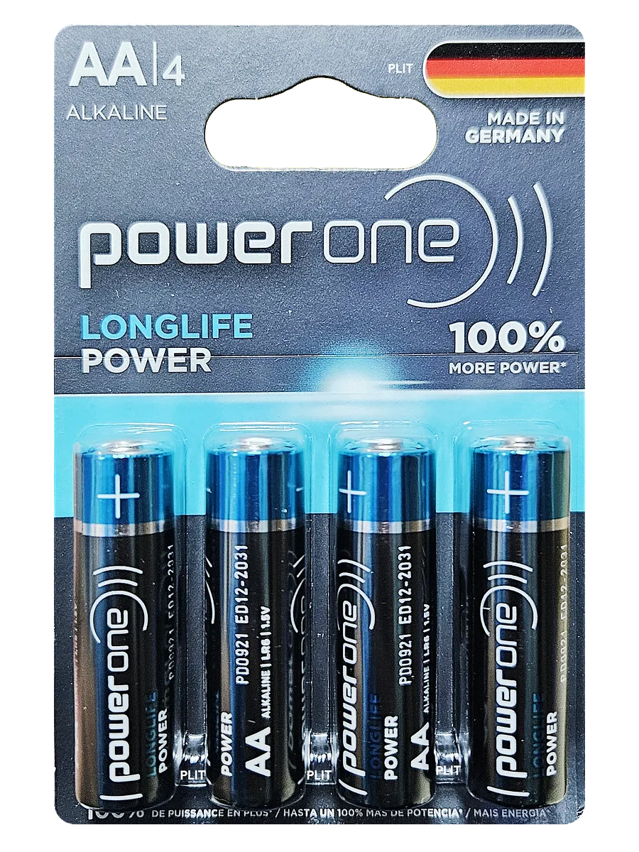 Pila Batería Power One AA 1.5 V Longlife Power LR6 , 4 pcs