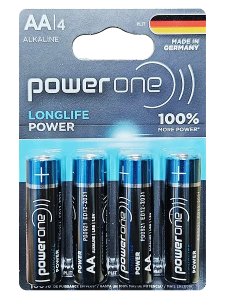 Pila Batería Power One AA 1.5 V Longlife Power LR6 , 4 pcs