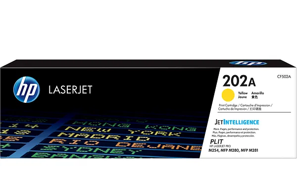 Original: Toner HP 202A (CF502A), Amarillo