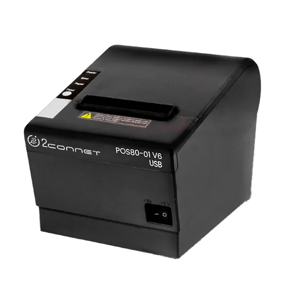 Impresora Térmica para Recibos 3 1/8 ( 80mm) 2Connect 2C-POS80-01-V6 USB con Auto Corte para Facturación Electrónica y Puntos de Venta