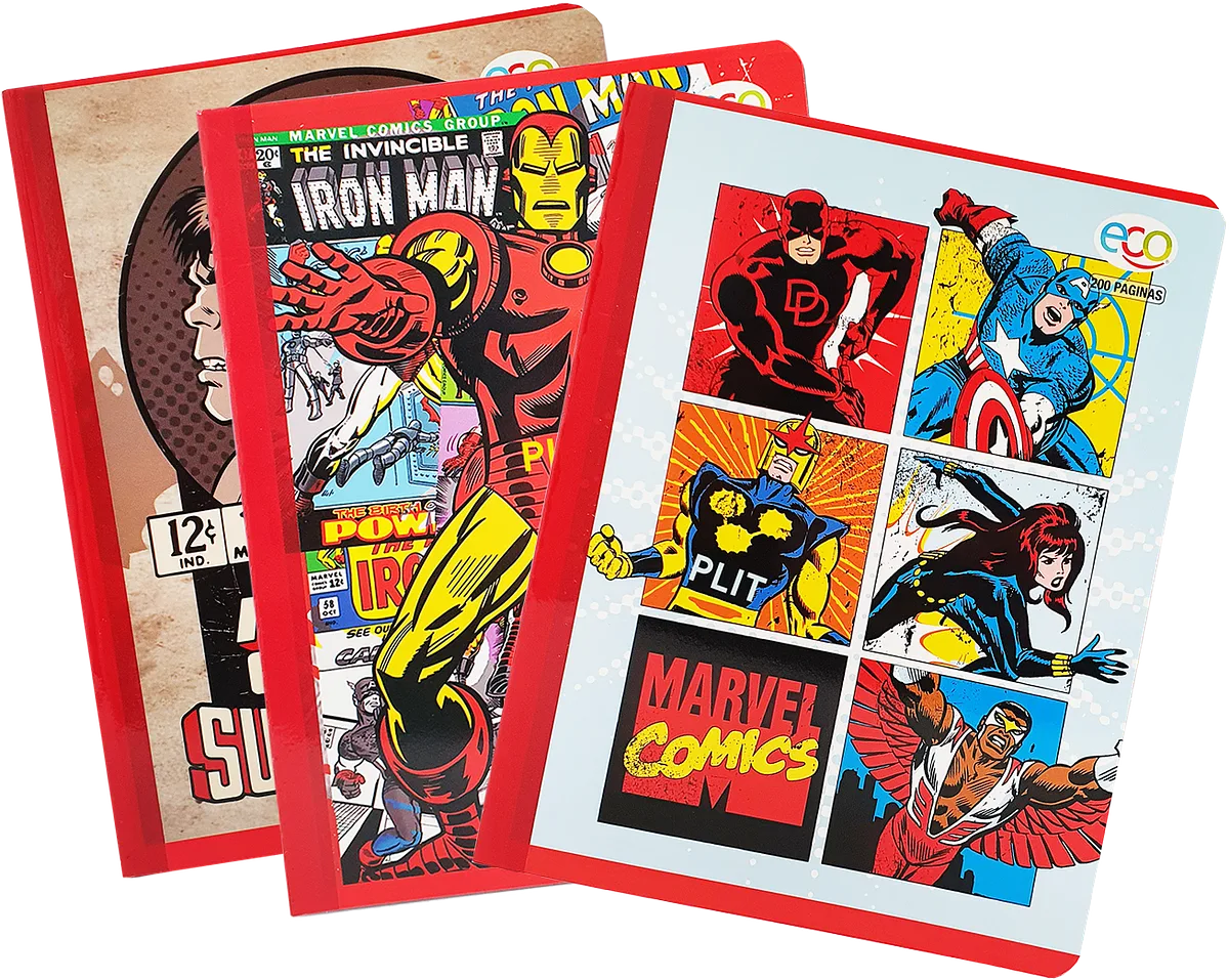 Cuaderno Escolar Marvel Superhéroes 200 Páginas
