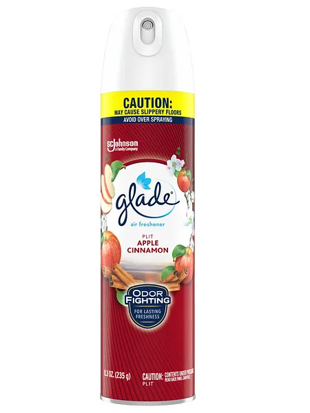 Spray Ambientador en Aerosol Glade Manzana y Canela, 8 oz