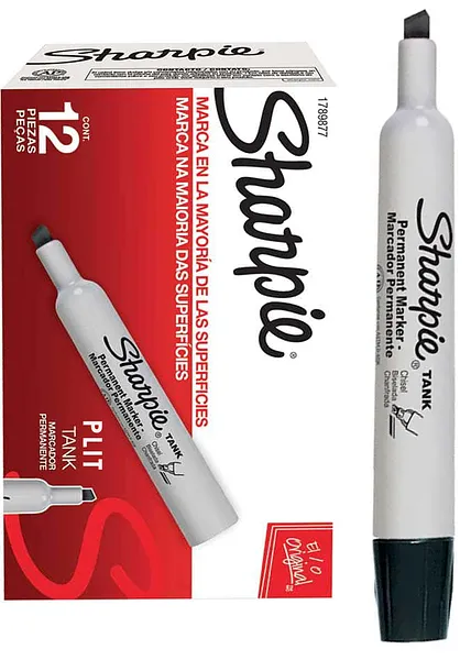 Marcador Permanente Sharpie Tank Negro #1789877