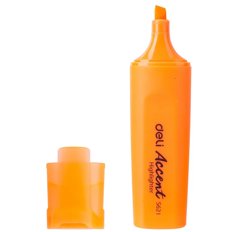 Resaltador Deli Accent S621, Naranja Neón