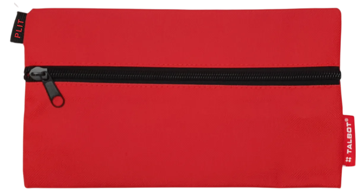 Estuche Cartuchera Portalápices Escolar Talbot, Rojo