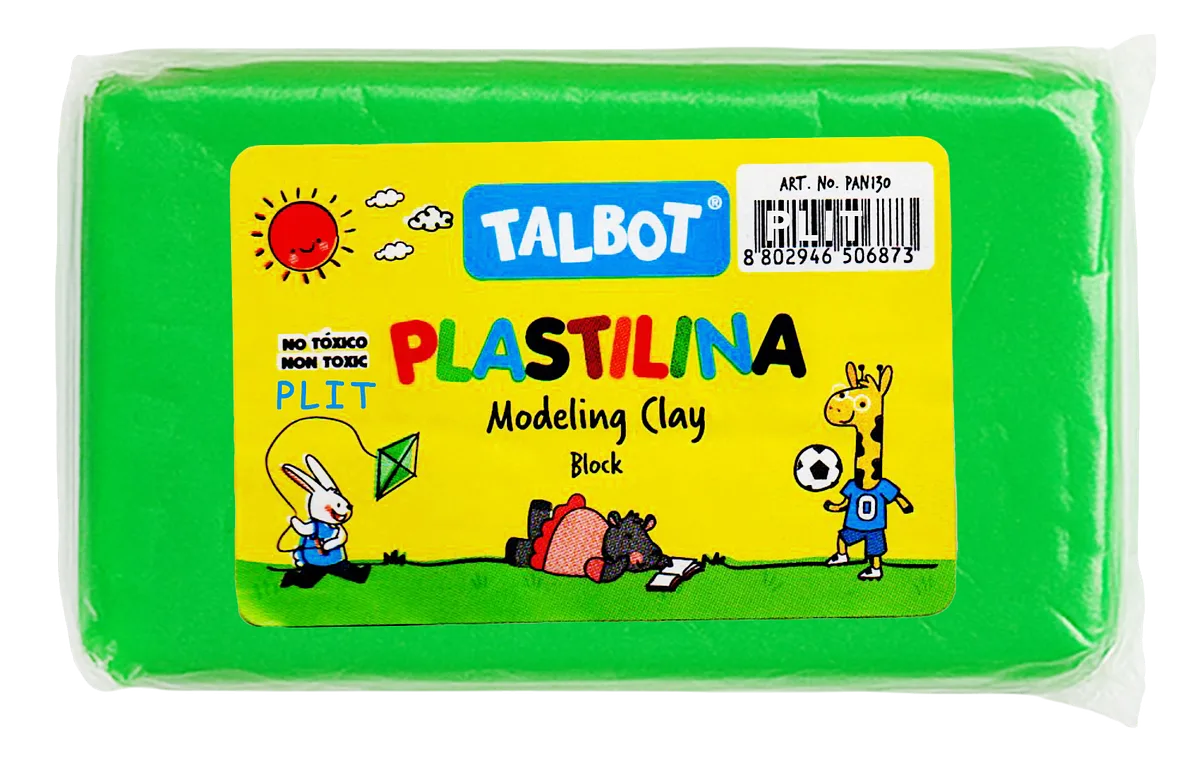 Masilla Plastilina Talbot Verde Neón 150 gr