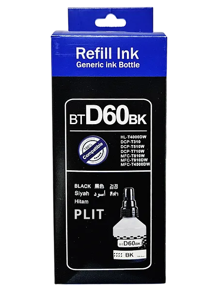 Tinta Refill Ink D60 (BT5001) Negra, 100 ml
