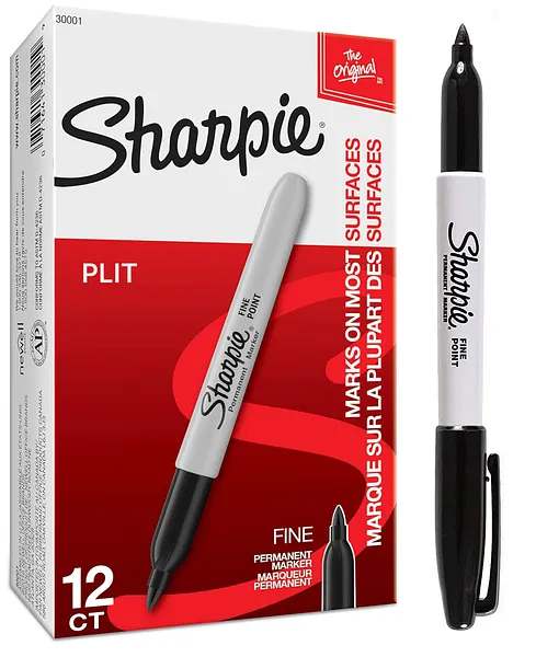 Marcador Permanente Sharpie Fine Point, Negro