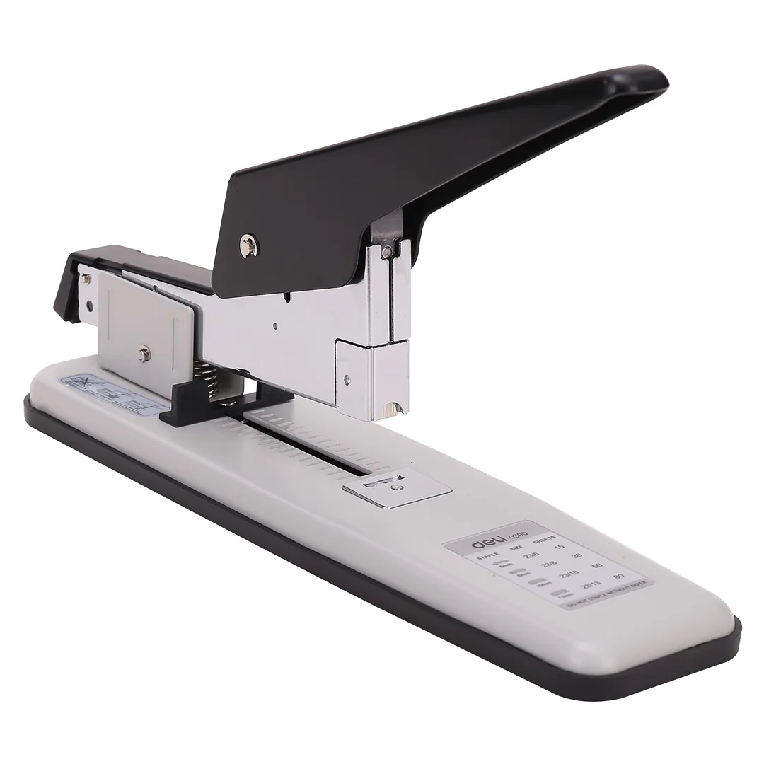 Grapadora Metálica Heavy Duty, 80 Hojas - Deli Essential 0390