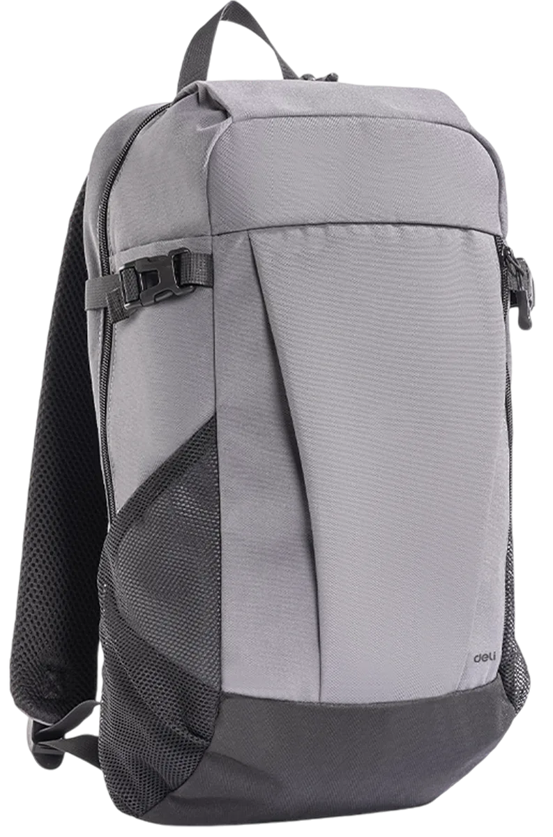  Mochila de Viaje 18" Estilo Minimalista, Gris - Deli BG126